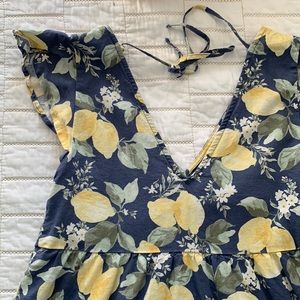 Ruffle sleeve mini dress